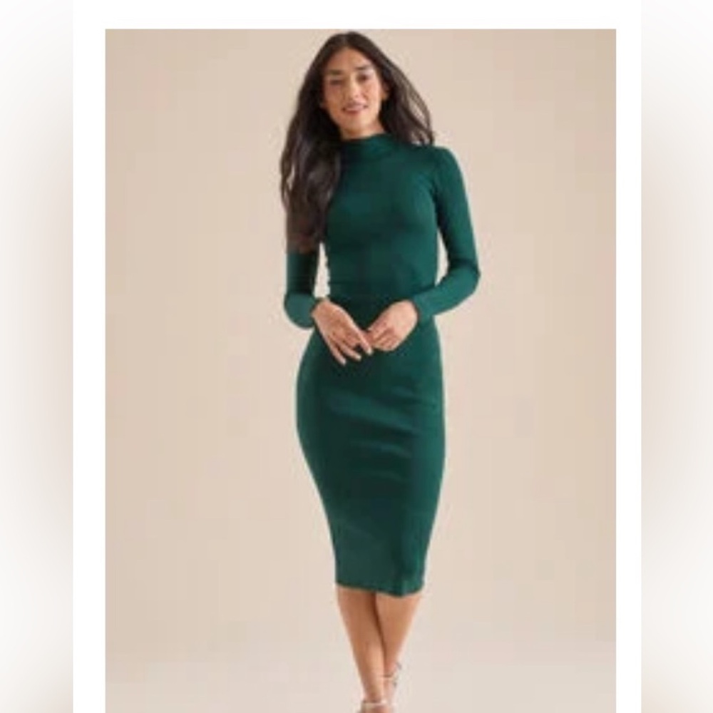 Altar’d State dark green Kaiya sweater midi dress size M
Excellent condition
